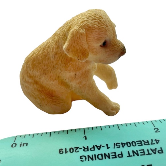 Puppy Golden Retriever Yellow Labrador Resin Figurine - Picture 9 of 11